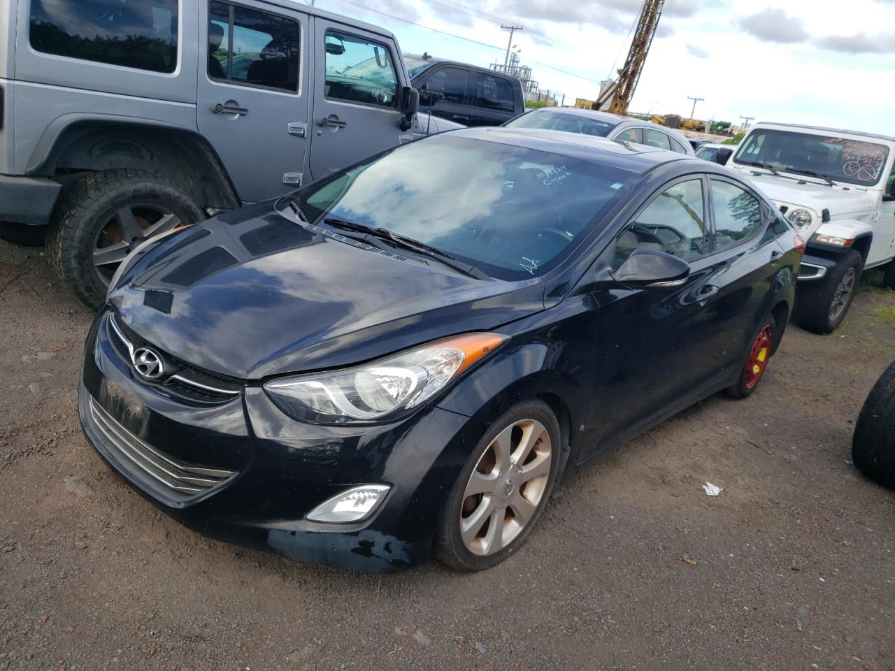 Lot #2976799757 2013 HYUNDAI ELANTRA GL