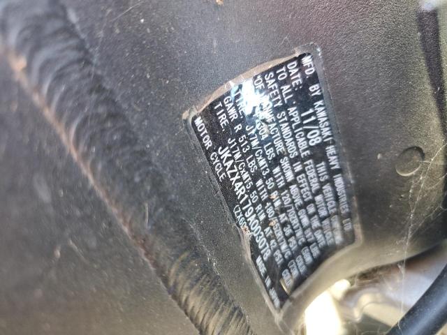 2009 KAWASAKI ZX600 R - JKAZX4R179A003078