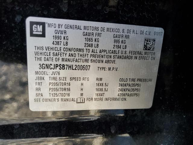 2017 CHEVROLET TRAX 1LT - 3GNCJPSB7HL200607