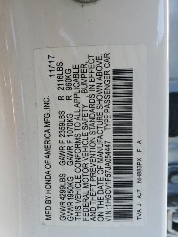 2018 HONDA ACCORD EXL - 1HGCV1F57JA054447