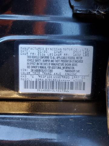 2020 NISSAN SENTRA S - 3N1AB8BV3LY217366