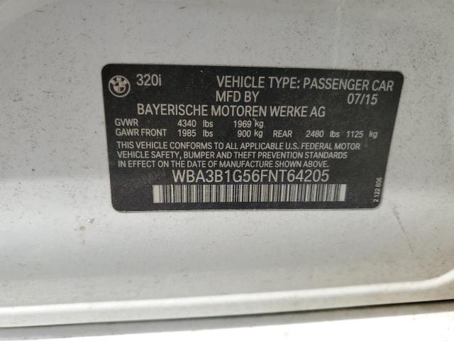 2015 BMW 320 I - WBA3B1G56FNT64205