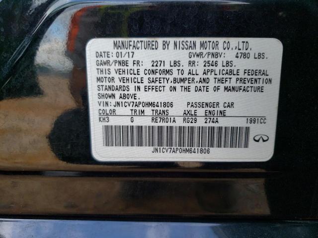 2017 INFINITI Q50 BASE - JN1CV7AP0HM641806