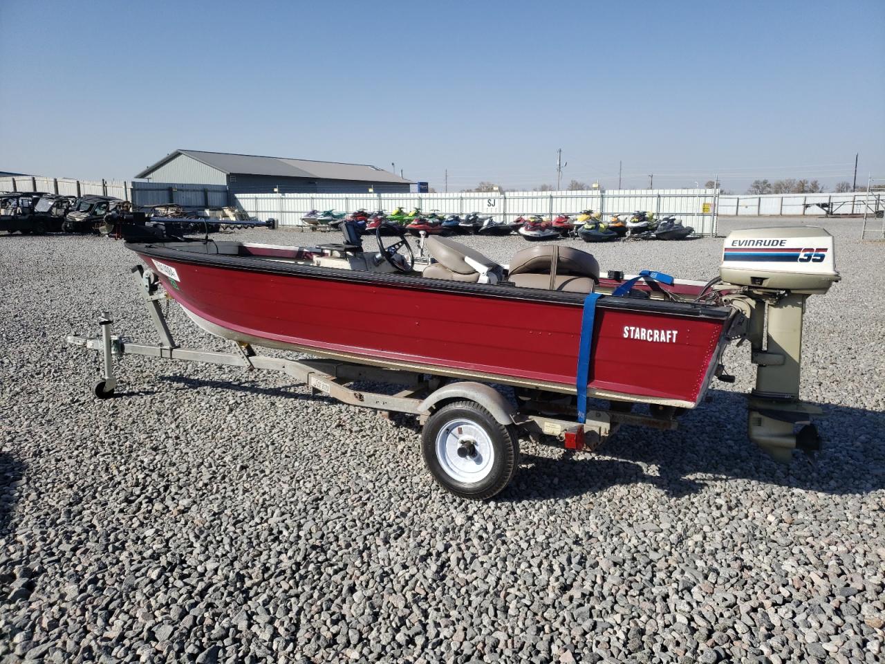 Lot #2989172859 1978 STARCRAFT BOAT W/TRL