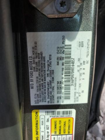 2017 FORD FUSION SE - 3FA6P0H70HR164857