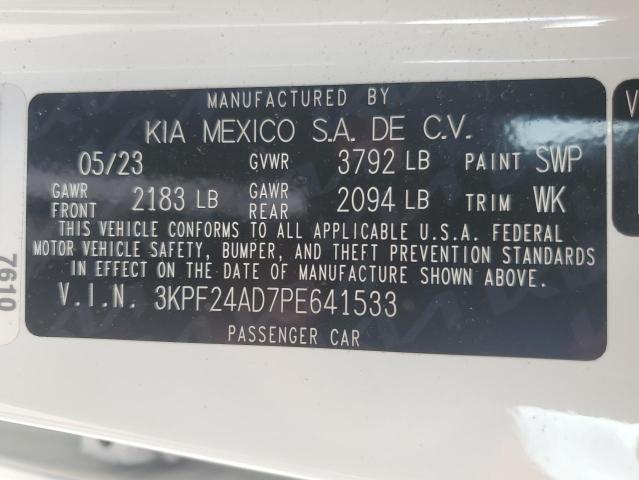 VIN 3KPF24AD7PE641533 2023 KIA Forte, LX no.13