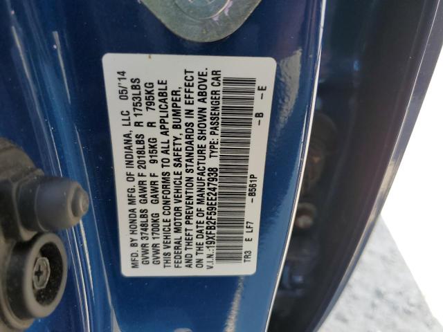 VIN 19XFB2F59EE247938 2014 Honda Civic, LX no.13