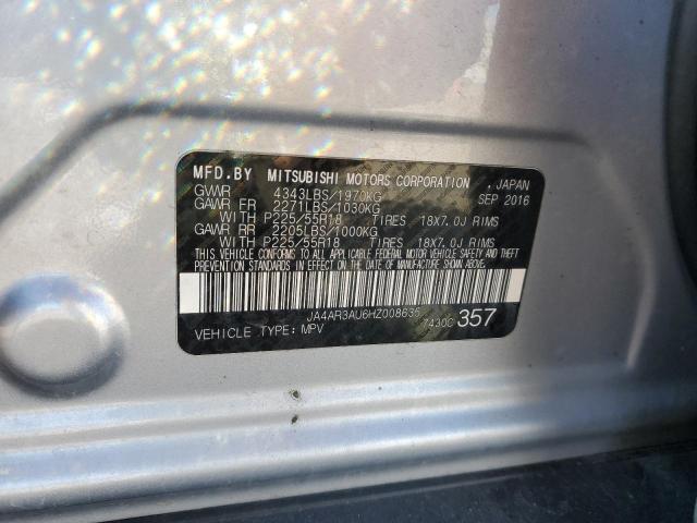2017 MITSUBISHI OUTLANDER - JA4AR3AU6HZ008635
