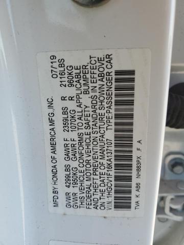 2019 HONDA ACCORD LX - 1HGCV1F16KA137107