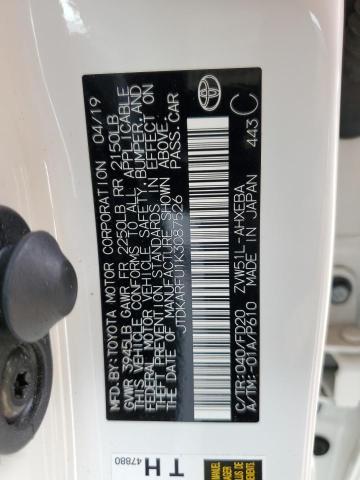 2019 TOYOTA PRIUS - JTDKARFU1K3087526