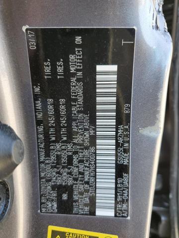 2017 TOYOTA HIGHLANDER - 5TDJZRFH7HS400786