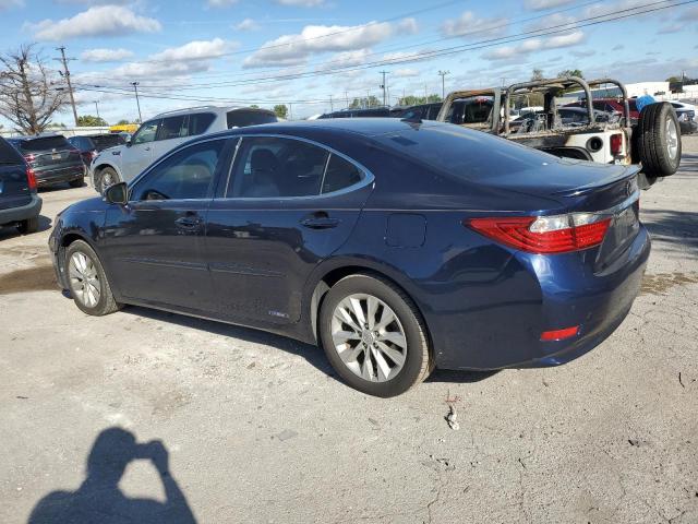 LEXUS ES 300H 2014 blue sedan 4d hybrid engine JTHBW1GG1E2072321 photo #3