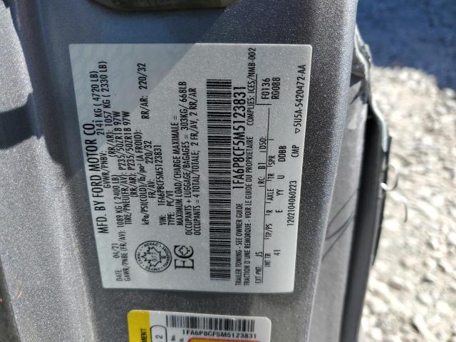 2021 FORD MUSTANG GT - 1FA6P8CF5M5123831