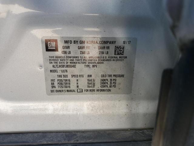 2018 CHEVROLET TRAX LS - KL7CJKSB1JB555482