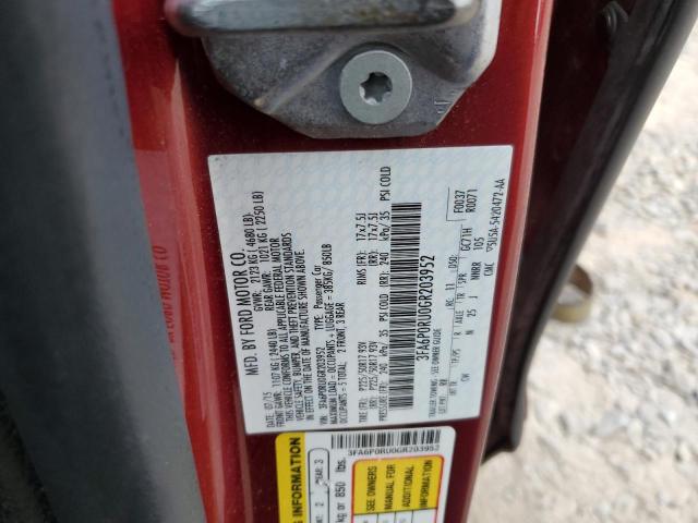 2016 FORD FUSION TIT - 3FA6P0RU0GR203952