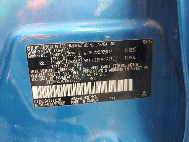 2016 TOYOTA RAV4 XLE - 2T3RFREV7GW433335