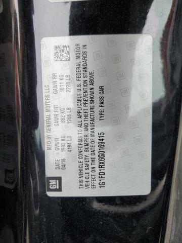 2016 CHEVROLET CAMARO LT - 1G1FD1RX6G0169415