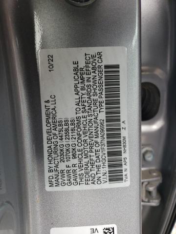 VIN 1HGCV1F37NA096962 2022 Honda Accord, Sport no.12