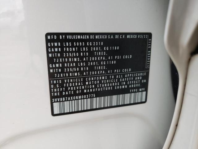 2022 VOLKSWAGEN TIGUAN SE - 3VV8B7AX0NM083775