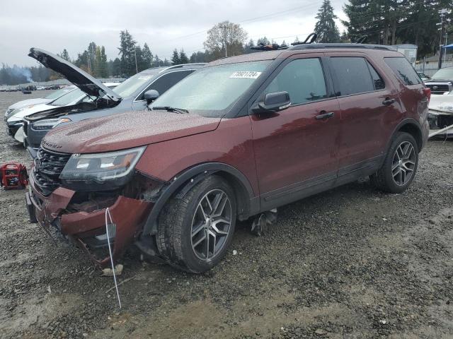 FORD EXPLORER S 2016 maroon  gas 1FM5K8GT4GGD30106 photo #1