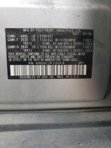 VIN 4S4BSALC4F3283018 2015 Subaru Outback, 2.5I Lim... no.13