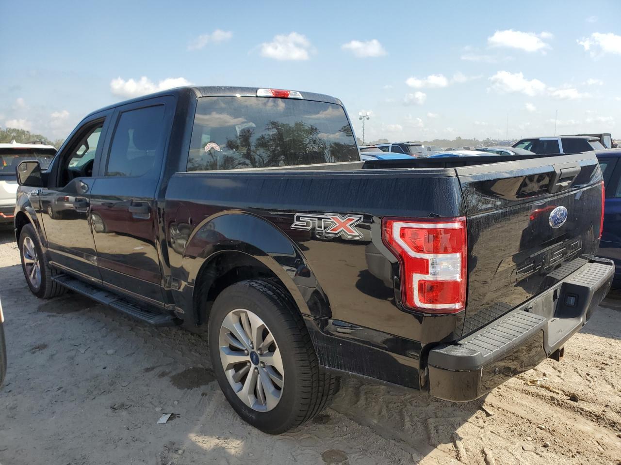 FORD F150 SUPER 2018 black  gas 1FTEW1C50JKD13704 photo #3