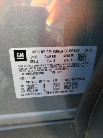 2022 CHEVROLET TRAILBLAZE - KL79MPSL4NB052008