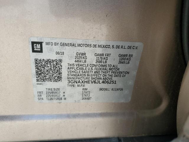 2018 CHEVROLET EQUINOX LS - 3GNAXHEV6JL406251