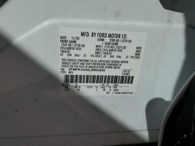 2020 FORD EDGE SE - 2FMPK3G95LBB63420