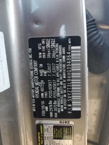 2017 HYUNDAI SANTA FE S - 5XYZT3LB4HG394864