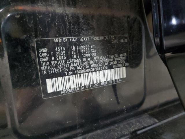 2015 SUBARU LEGACY 2.5 - 4S3BNAD63F3060120
