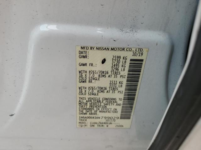 2019 NISSAN FRONTIER S - 1N6AD0ER1KN799029
