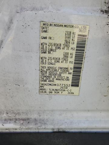 2017 NISSAN MURANO S - 5N1AZ2MG1HN177552