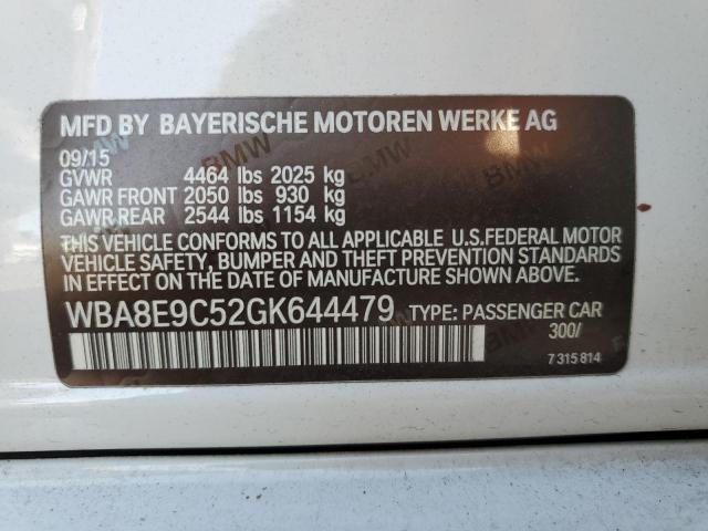 VIN WBA8E9C52GK644479 2016 BMW 3 Series, 328 I Sulev no.12