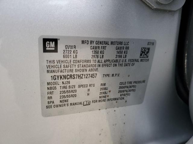 2017 CADILLAC XT5 PREMIU - 1GYKNCRS7HZ127457