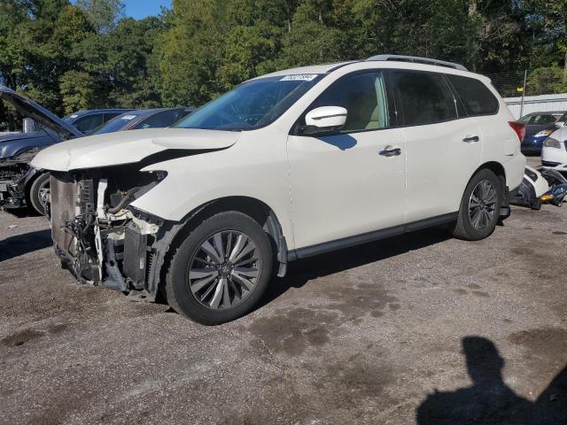 NISSAN PATHFINDER 2017 white  gas 5N1DR2MN5HC671386 photo #1