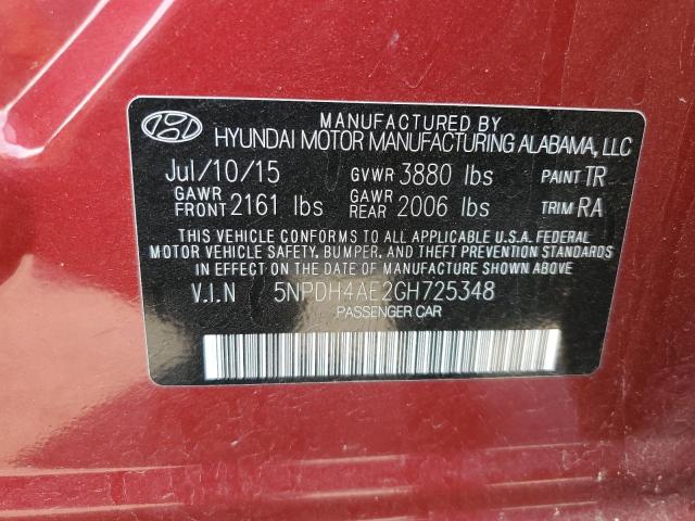 2016 HYUNDAI ELANTRA SE - 5NPDH4AE2GH725348