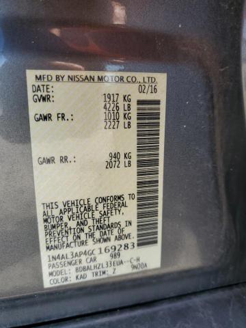 2016 NISSAN ALTIMA 2.5 - 1N4AL3AP4GC169283