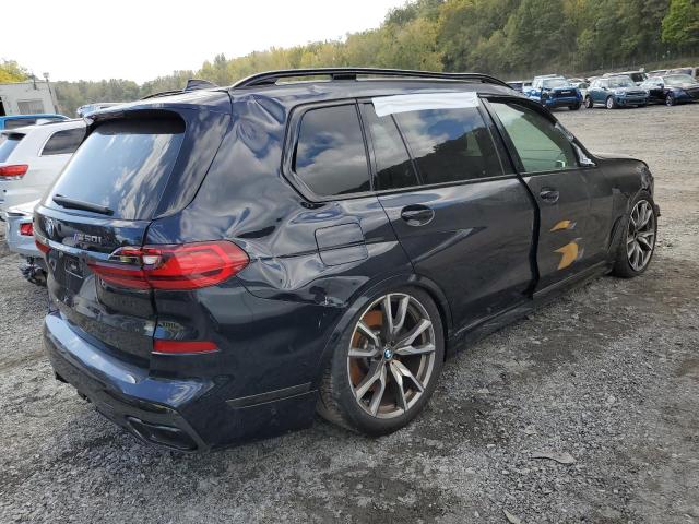 BMW X7 M50I 2021 blue  gas 5UXCX6C07M9F75741 photo #4