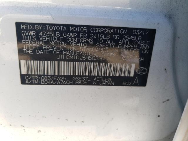 2017 LEXUS IS 300 - JTHCM1D26H5022018