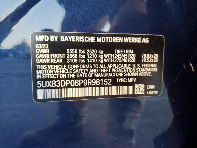 2023 BMW X3 M40I 5UX83DP08P9R98152