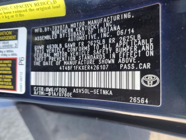 VIN 4T4BF1FKXER426107 2014 TOYOTA CAMRY no.13