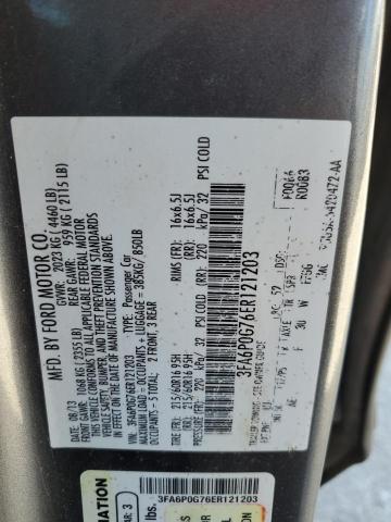 VIN 3FA6P0G76ER121203 2014 Ford Fusion, S no.12