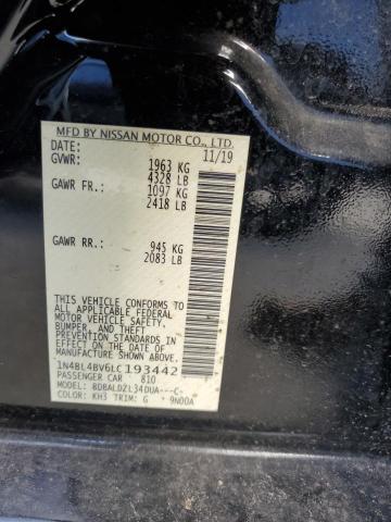 2020 NISSAN ALTIMA S - 1N4BL4BV6LC193442