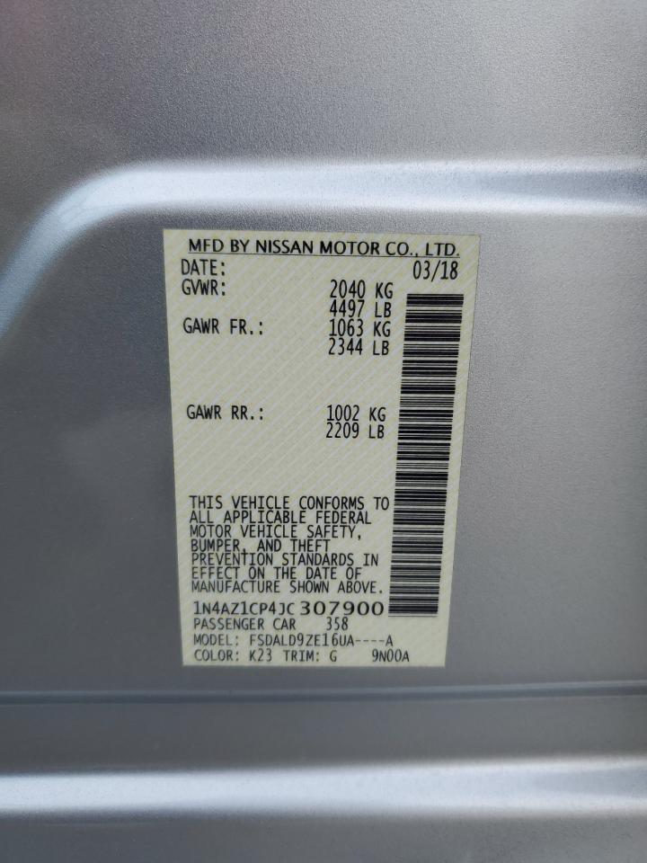 Lot #2969600664 2018 NISSAN LEAF S