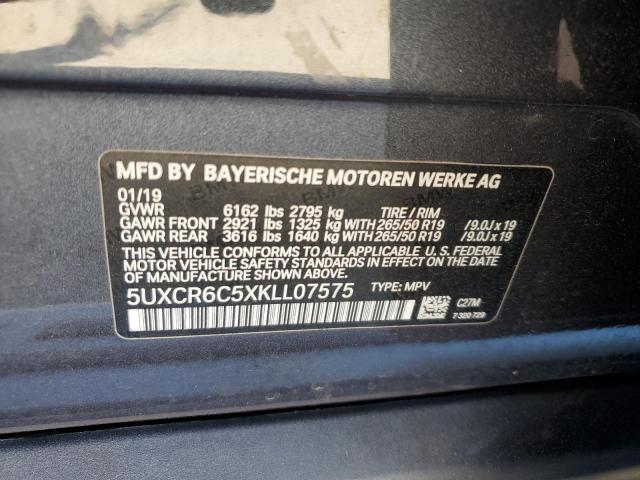 VIN 5UXCR6C5XKLL07575 2019 BMW X5 no.13