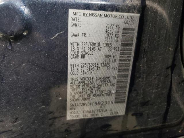 2015 NISSAN ROGUE S - 5N1AT2MV0FC892315