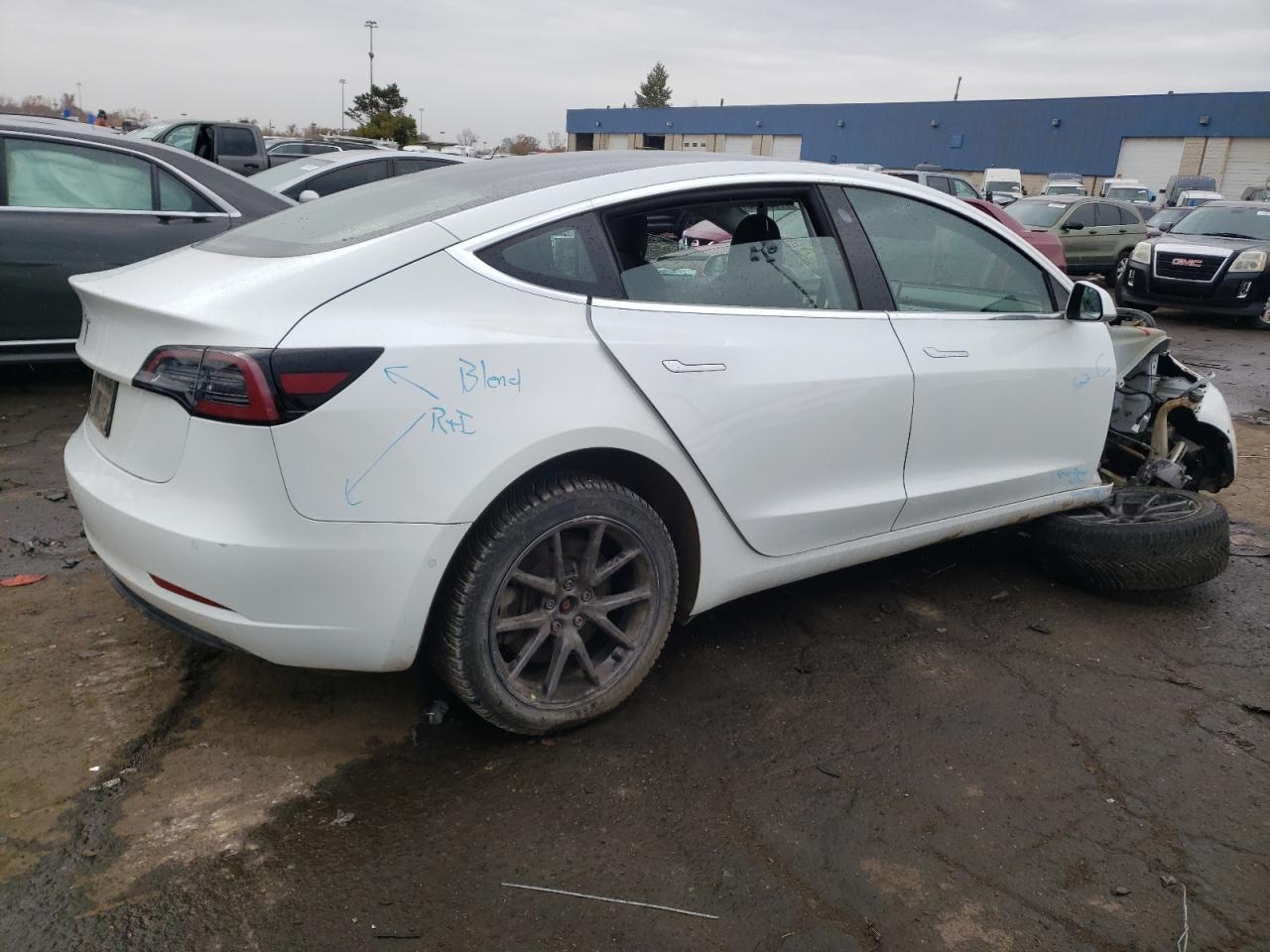 Lot #2969934989 2020 TESLA MODEL 3