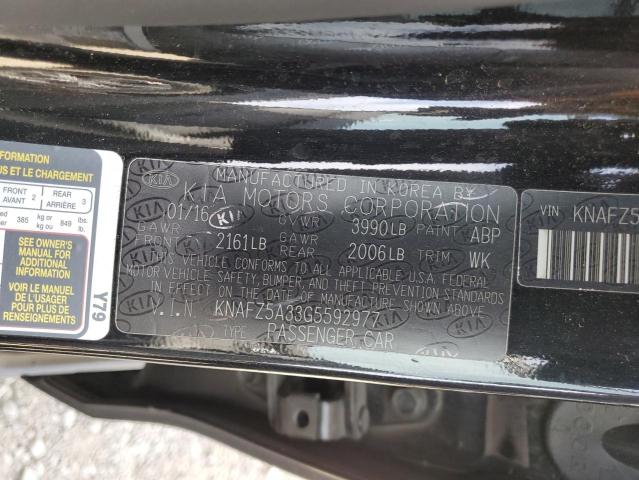 VIN KNAFZ5A33G5592977 2016 KIA Forte, SX no.13