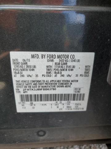 2015 FORD EDGE SEL - 2FMTK3J89FBB63780